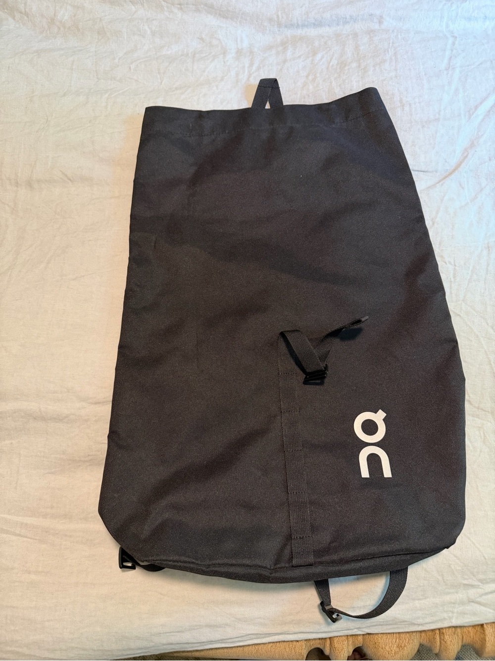 On Cloud Lightweight Black Roll-Top Backpack
